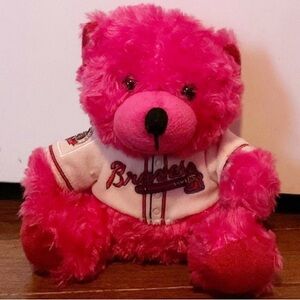 Hot Pink Atlanta Braves Teddy Bear